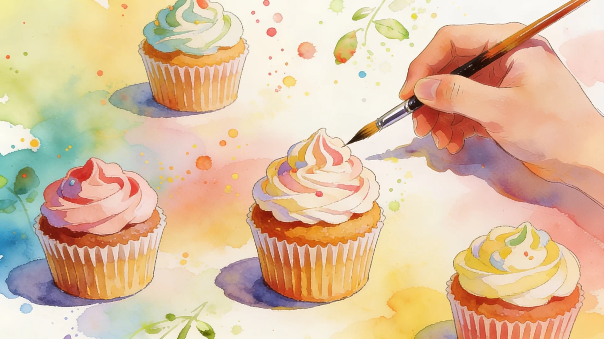 Desenhos de cupcakes para imprimir e colorir