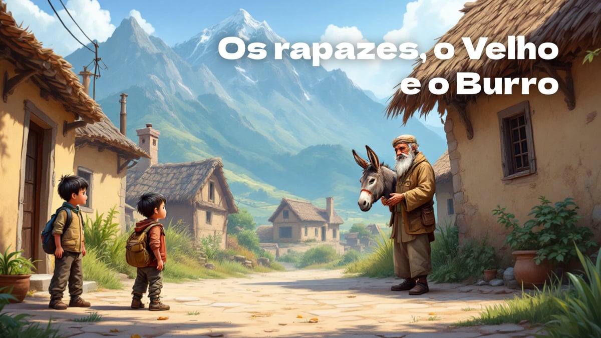 Os Rapazes, o Velho e o Burro, conto tradicional de Cabo Verde