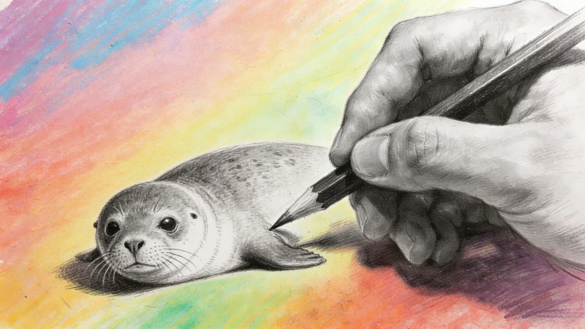 Aprende a desenhar focas
