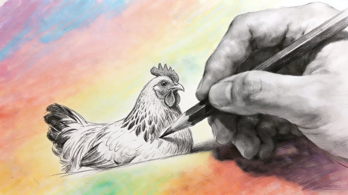 Aprende a desenhar galinhas e pintainhos