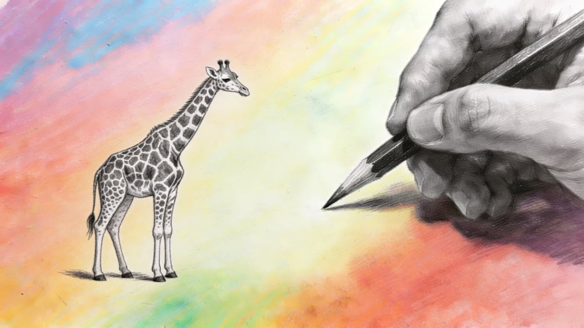 Aprende a desenhar girafas