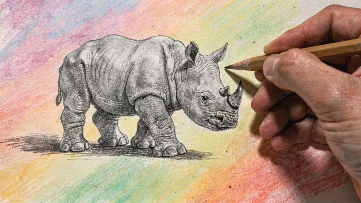 Aprende a desenhar rinocerontes