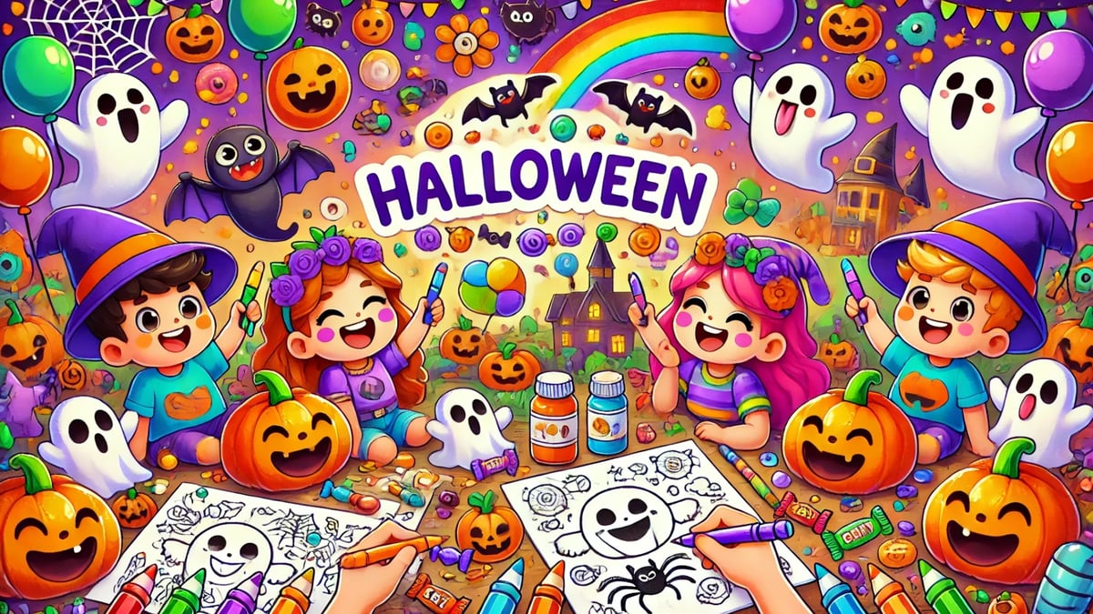 Halloween para crianças. Atividades e fichas