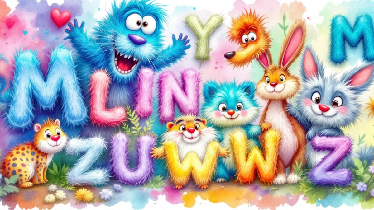 Abecedário divertido. Todas as letras começam uma aventura.