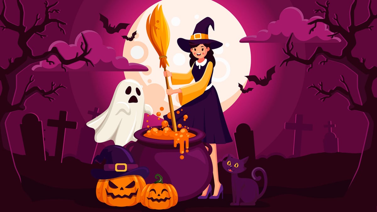 A bruxa Titica e a poção aboboresca - Um conto assustador