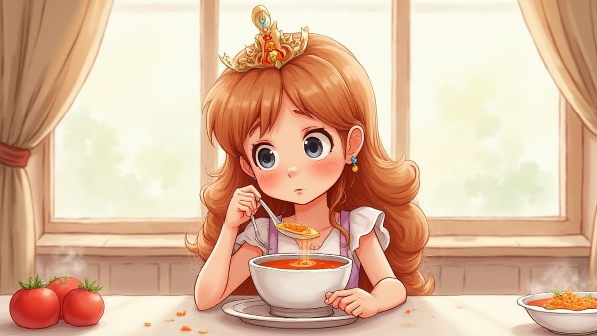 A princesa que não gostava de sopa, história infantil