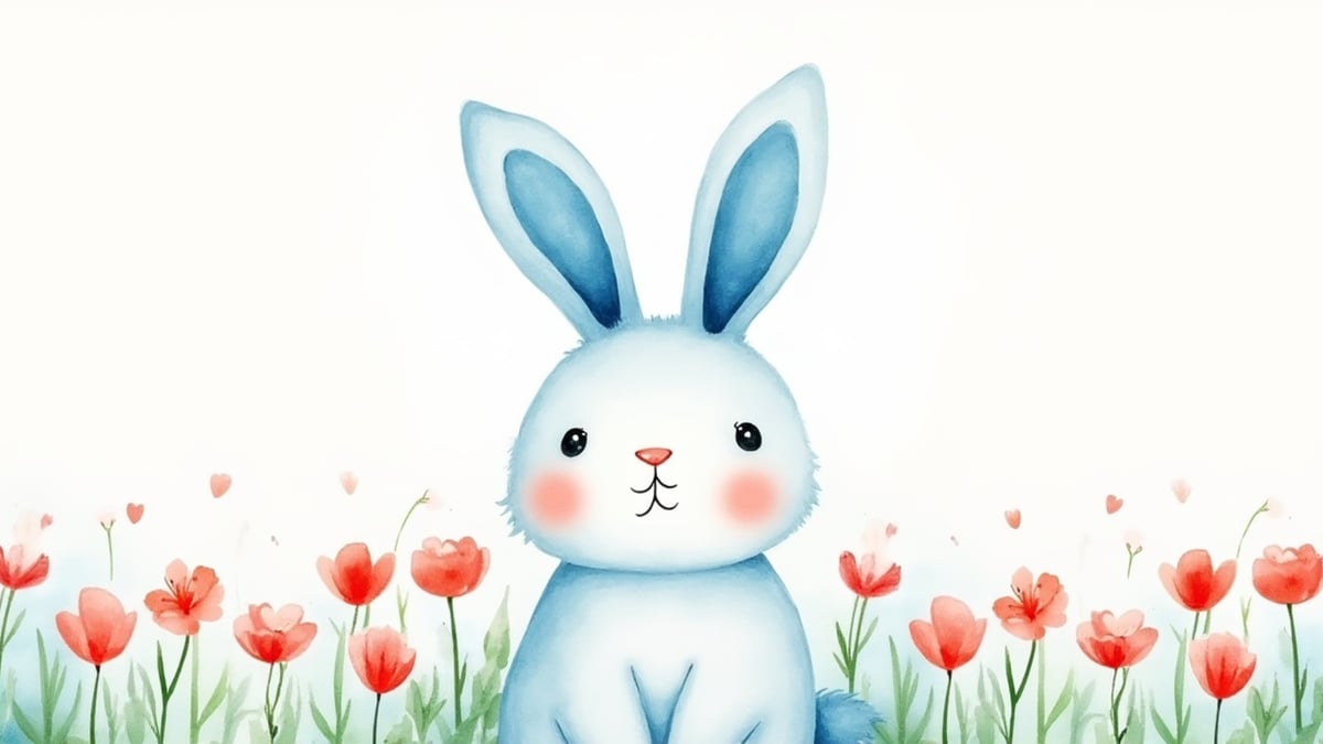 O coelhinho de orelhas azuis - texto adaptado