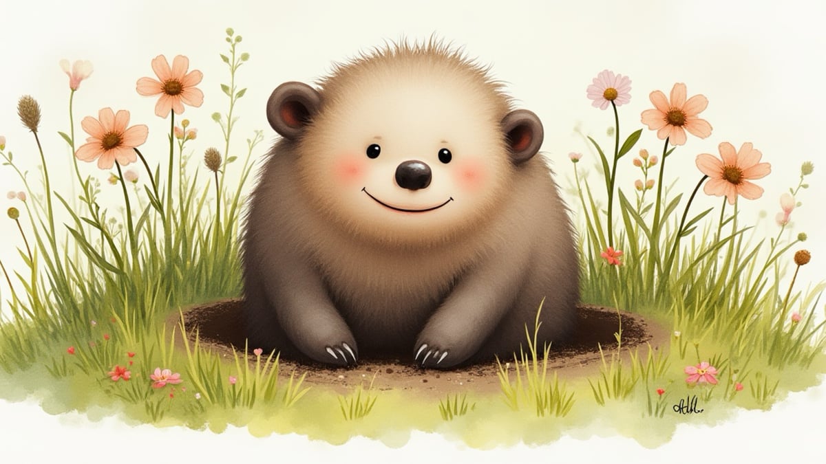 A Toupeira Fanfarrona, história para crianças