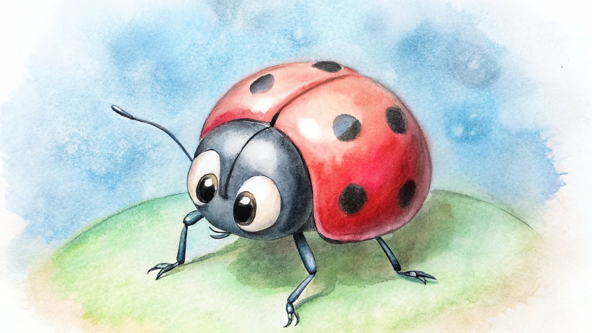 A Joaninha Espertalhona, história com um sapo comilão