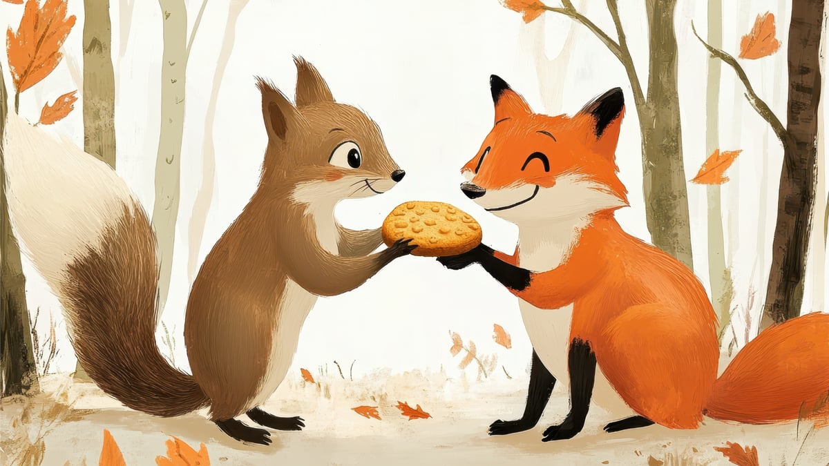 A Raposa e o Esquilo, história infantil versão reinterpretada