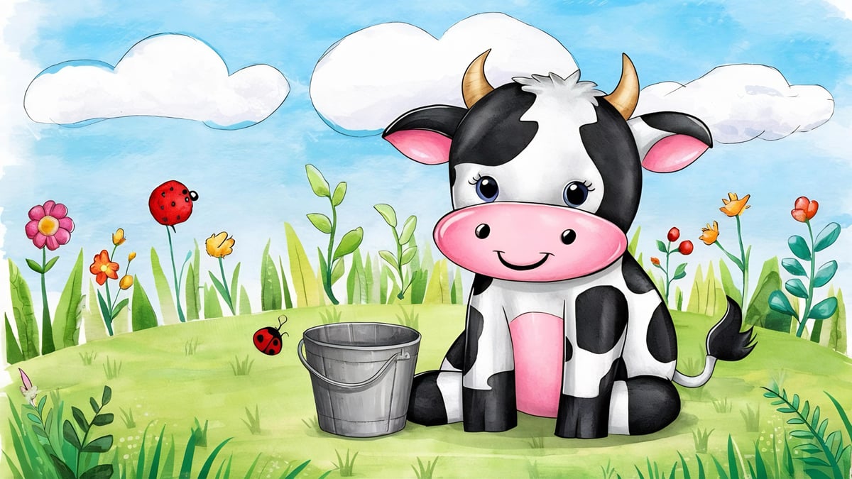 A Vaquinha Clara, fábula moderna para crianças. Exclusiva