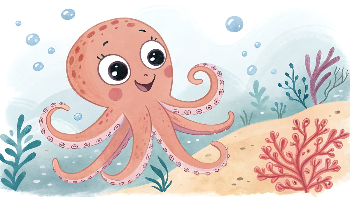 O Polvo Laranjinha, uma história inédita do fundo do mar