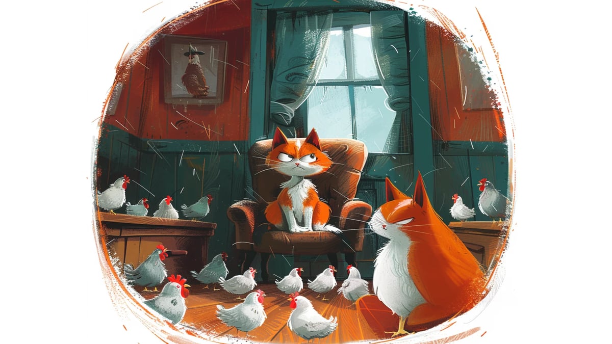 Simão, o gato encantador de galinhas