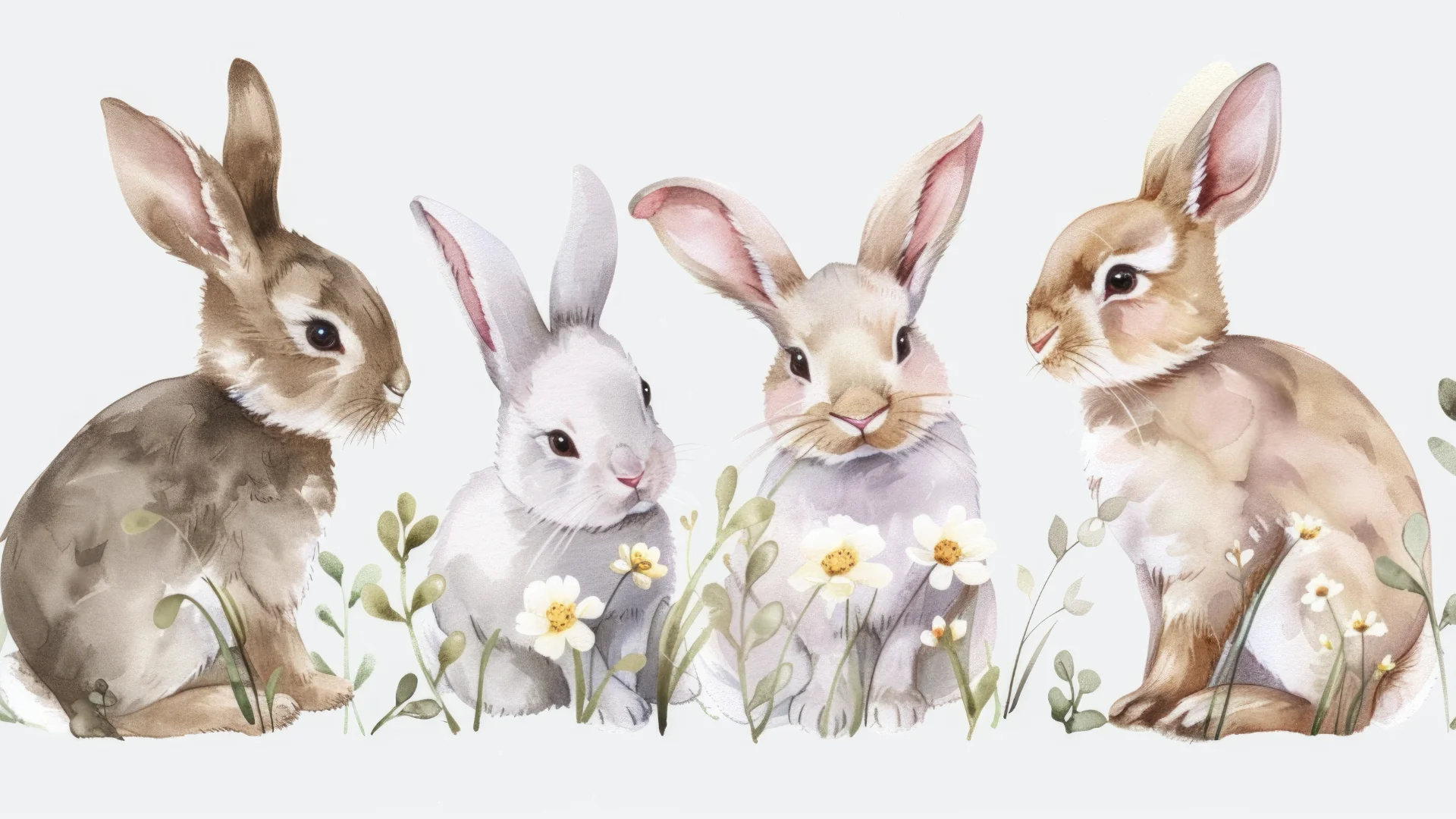 Labirinto com coelhinhos para crianças