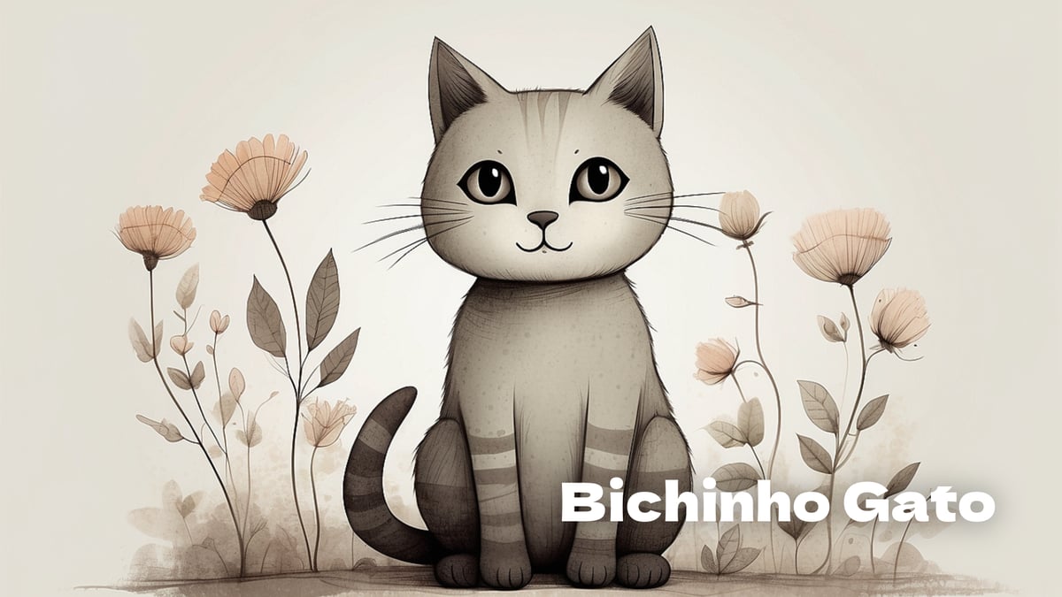 Bichinho gato, lengalenga para crianças