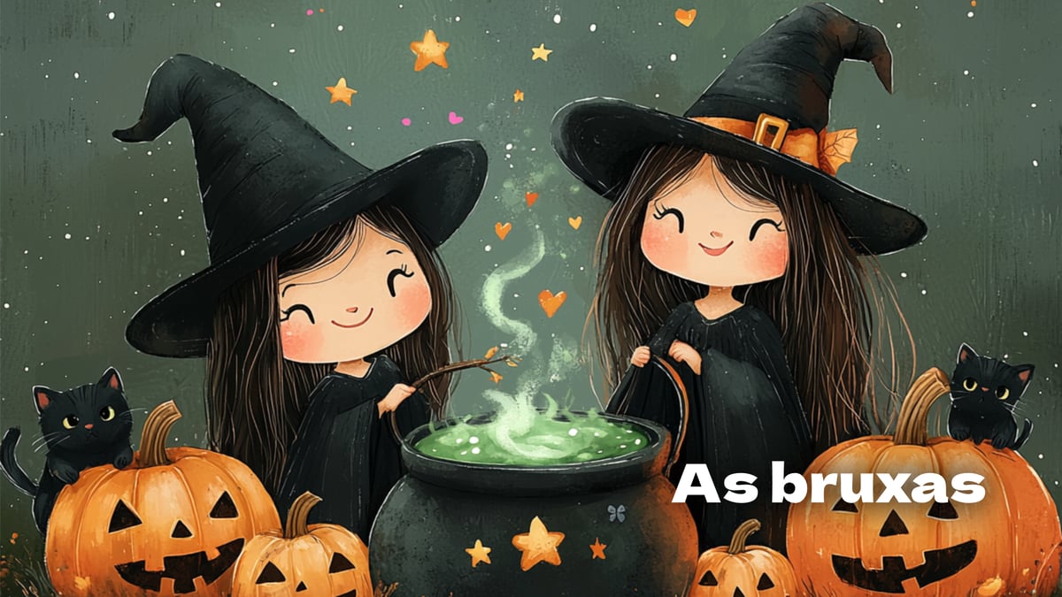 As bruxas, lengalenga para cantarolar às crianças