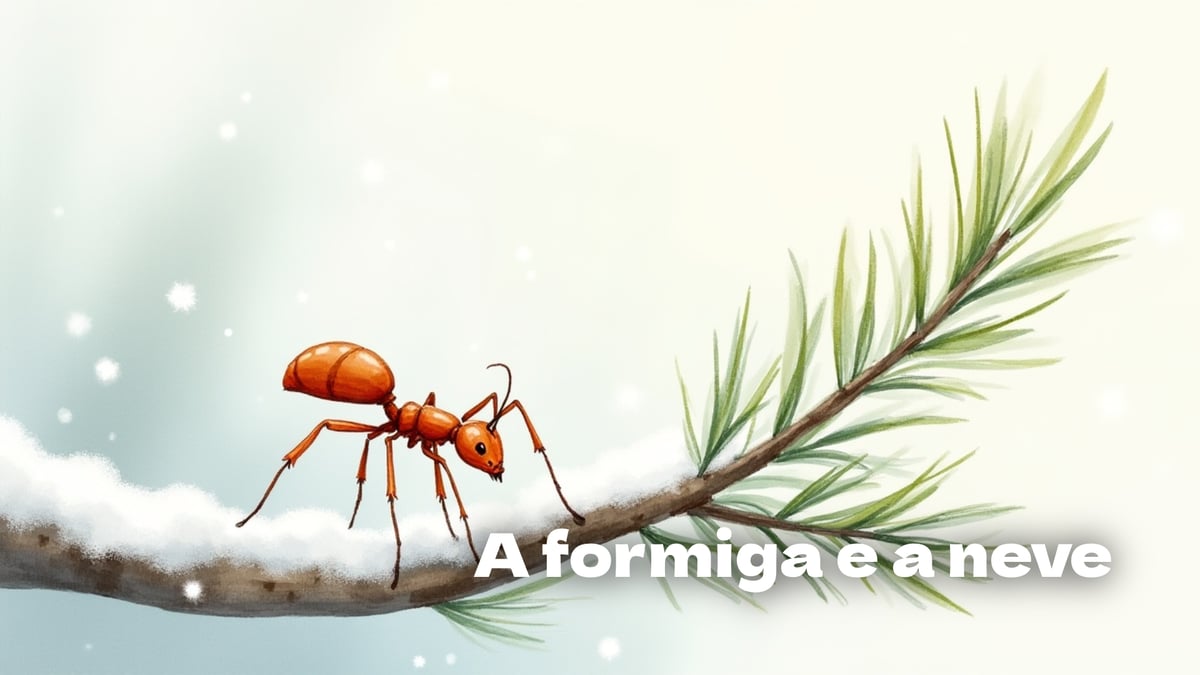 A formiga e a neve, lengalenga tradicional portuguesa