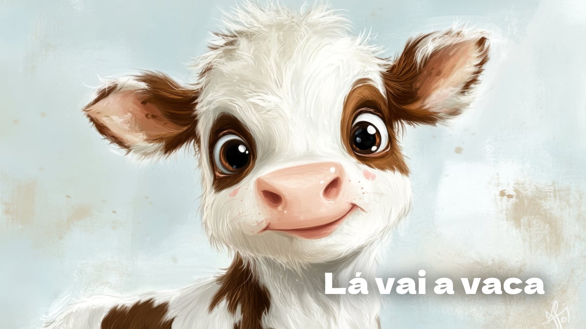 Lá vai a vaca, lengalenga para crianças