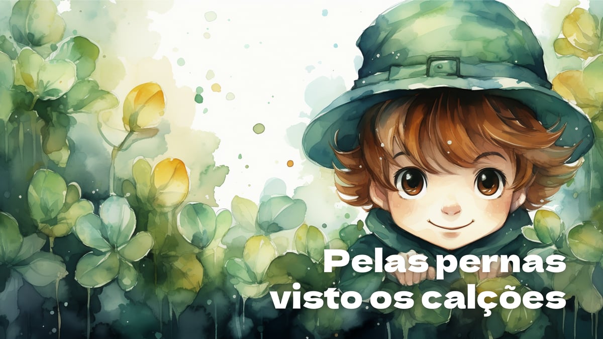 Pelas pernas visto os calções