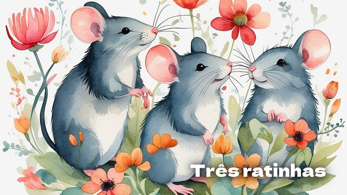 As três ratinhas, lengalenga para crianças