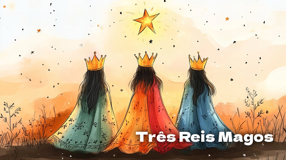 Os Três Reis Magos lengalenga para crianças