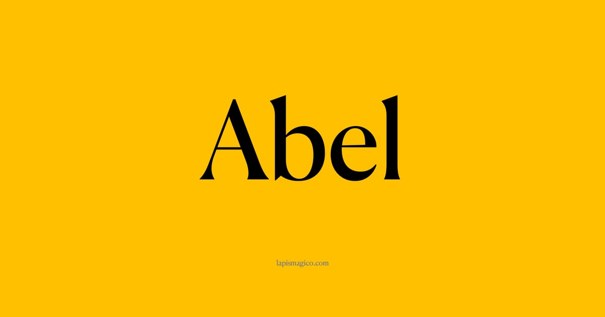 Nome Abel, ficha divertida com pontilhado para crianças