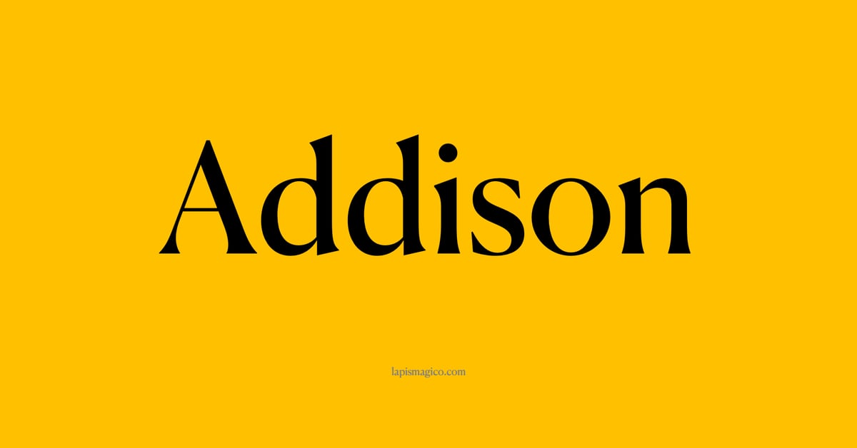 Nome Addison, ficha divertida com pontilhado para crianças