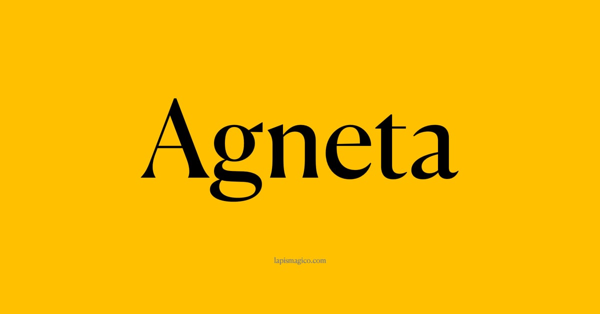 Nome Agneta, ficha divertida com pontilhado para crianças