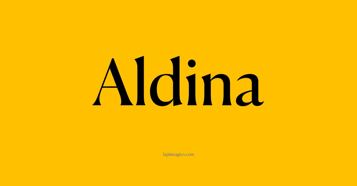 Nome Aldina, ficha divertida com pontilhado para crianças