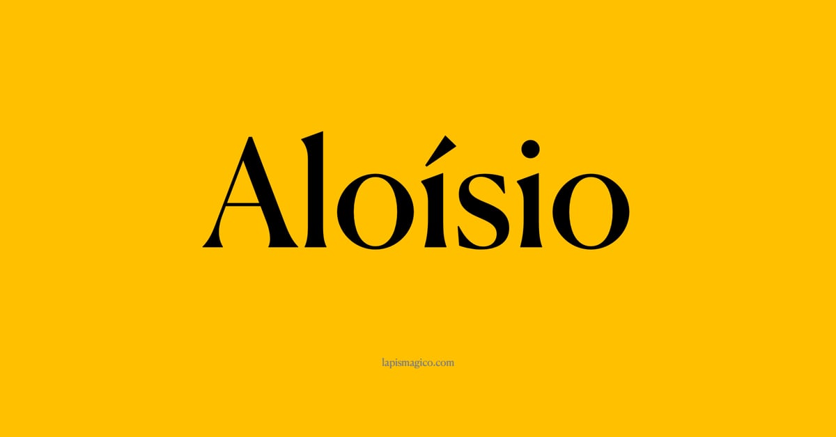 Nome Aloísio, ficha divertida com pontilhado para crianças