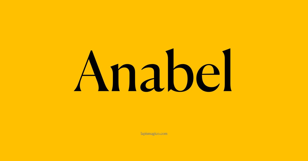 Nome Anabel, ficha divertida com pontilhado para crianças