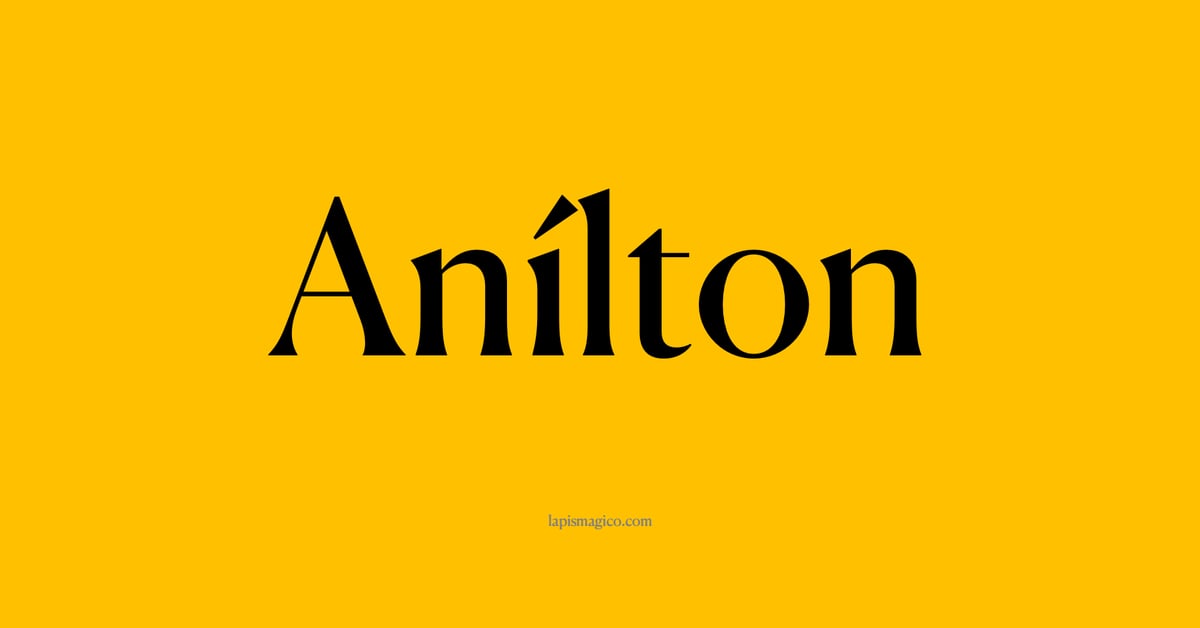 Nome Anílton, ficha divertida com pontilhado para crianças