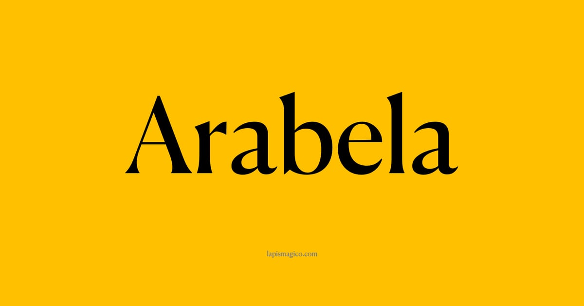 Nome Arabela, ficha divertida com pontilhado para crianças