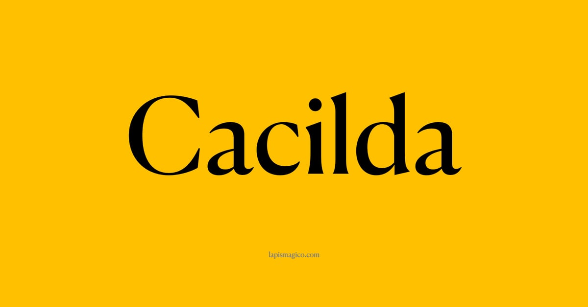 Nome Cacilda, ficha divertida com pontilhado para crianças