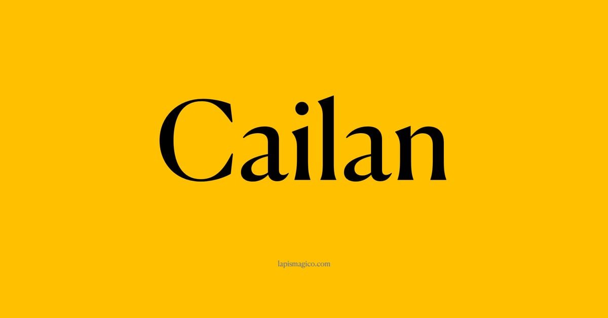 Nome Cailan, ficha divertida com pontilhado para crianças