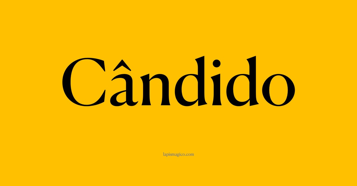 Nome Cândido, ficha divertida com pontilhado para crianças