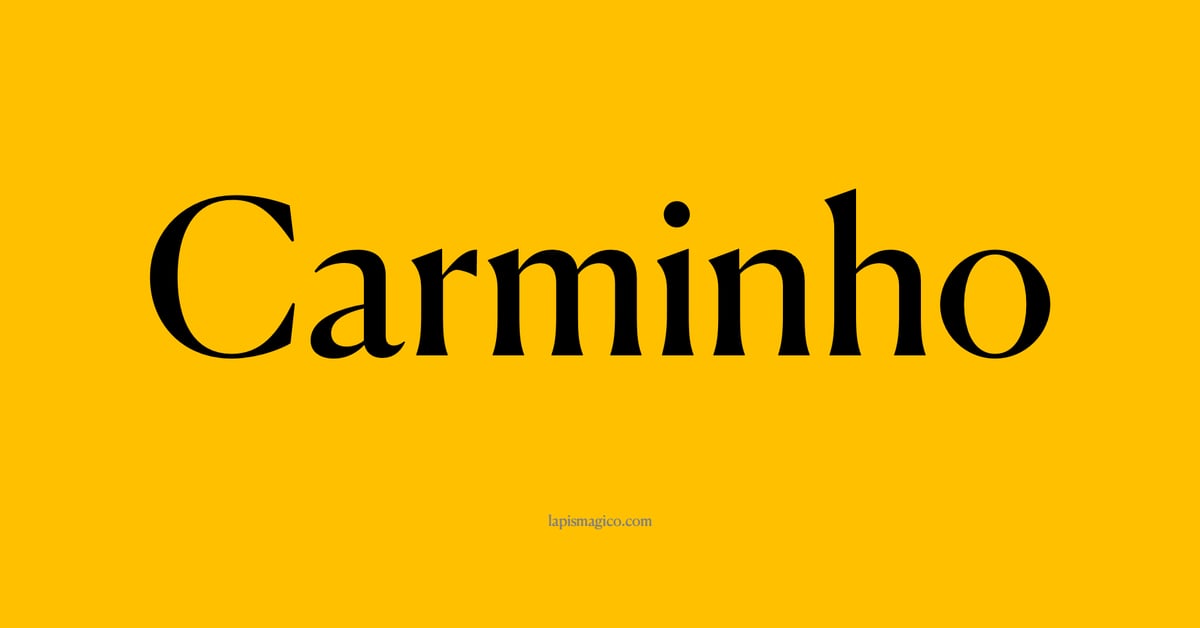 Nome Carminho, ficha divertida com pontilhado para crianças