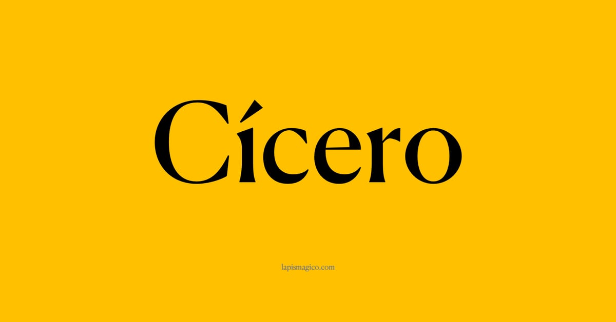 Nome Cícero, ficha divertida com pontilhado para crianças