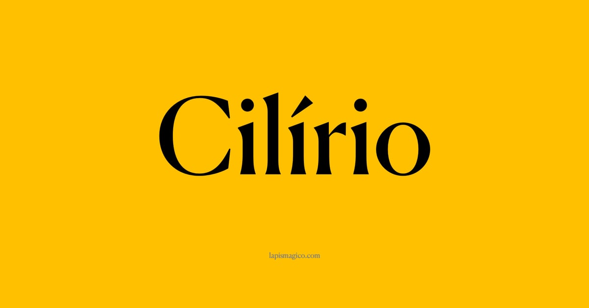 Nome Cilírio, ficha divertida com pontilhado para crianças