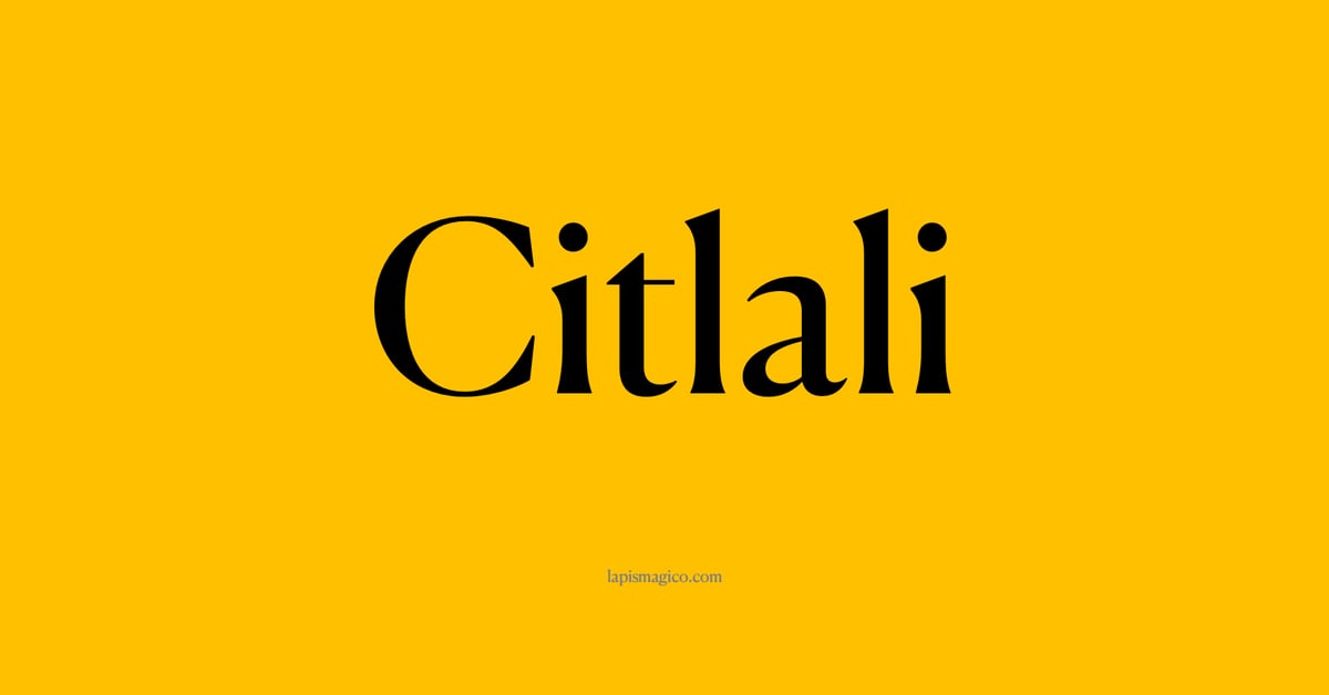 Nome Citlali, ficha divertida com pontilhado para crianças
