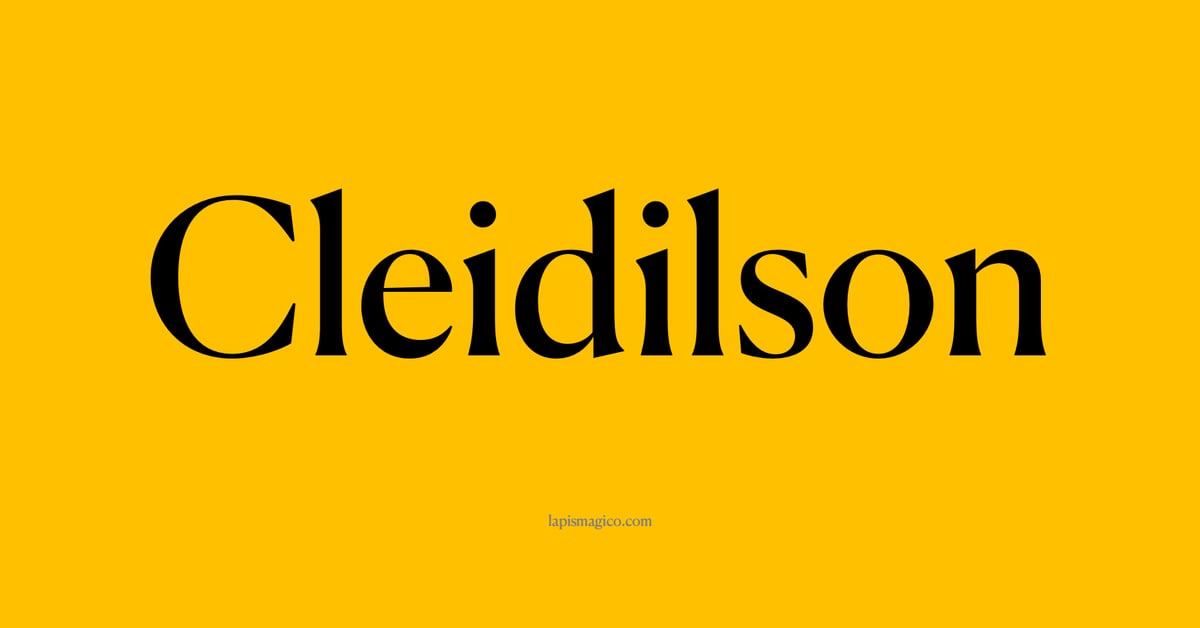 Nome Cleidilson, ficha divertida com pontilhado para crianças