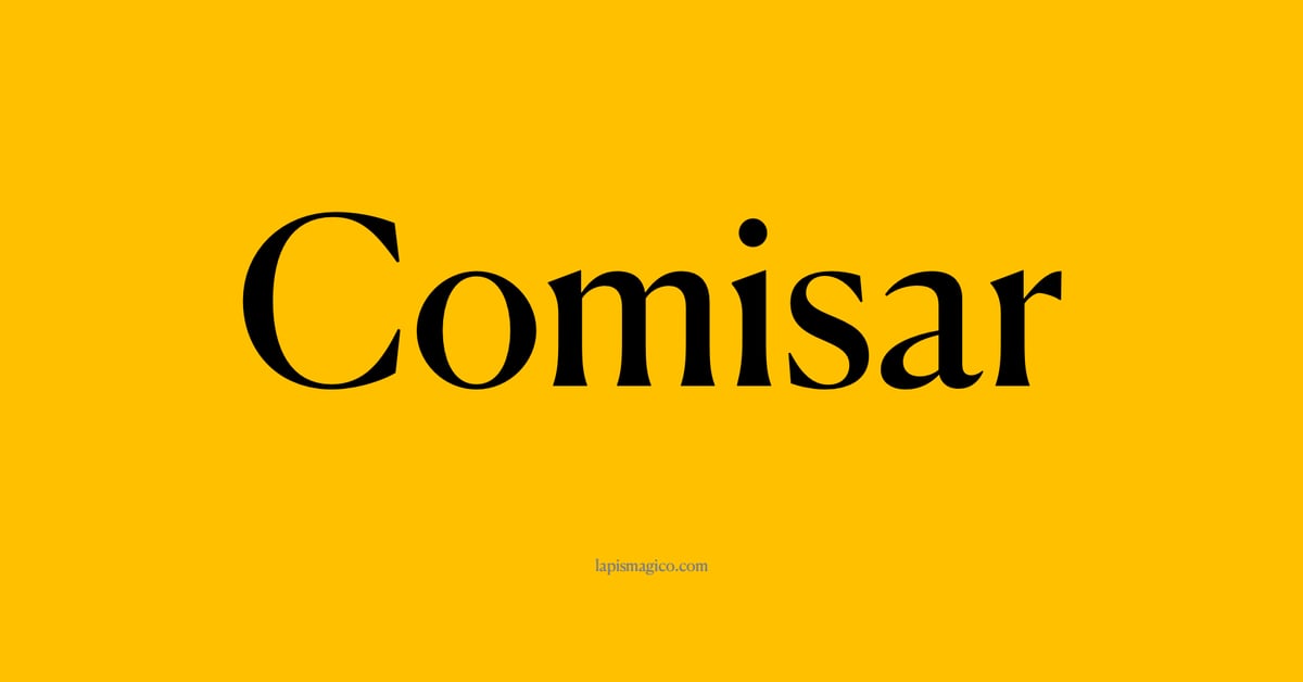 Nome Comisar, ficha divertida com pontilhado para crianças