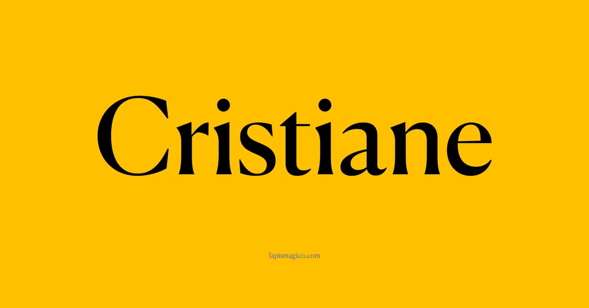 Nome Cristiane, ficha divertida com pontilhado para crianças