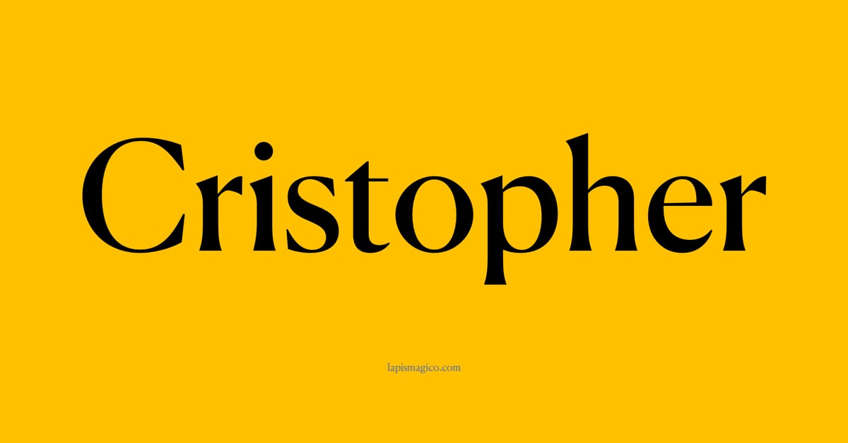 Nome Cristopher, ficha divertida com pontilhado para crianças