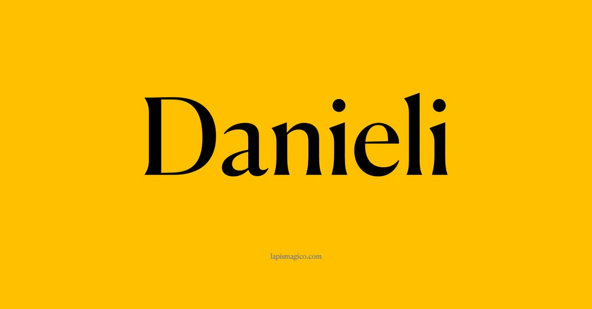 Nome Danieli, ficha divertida com pontilhado para crianças