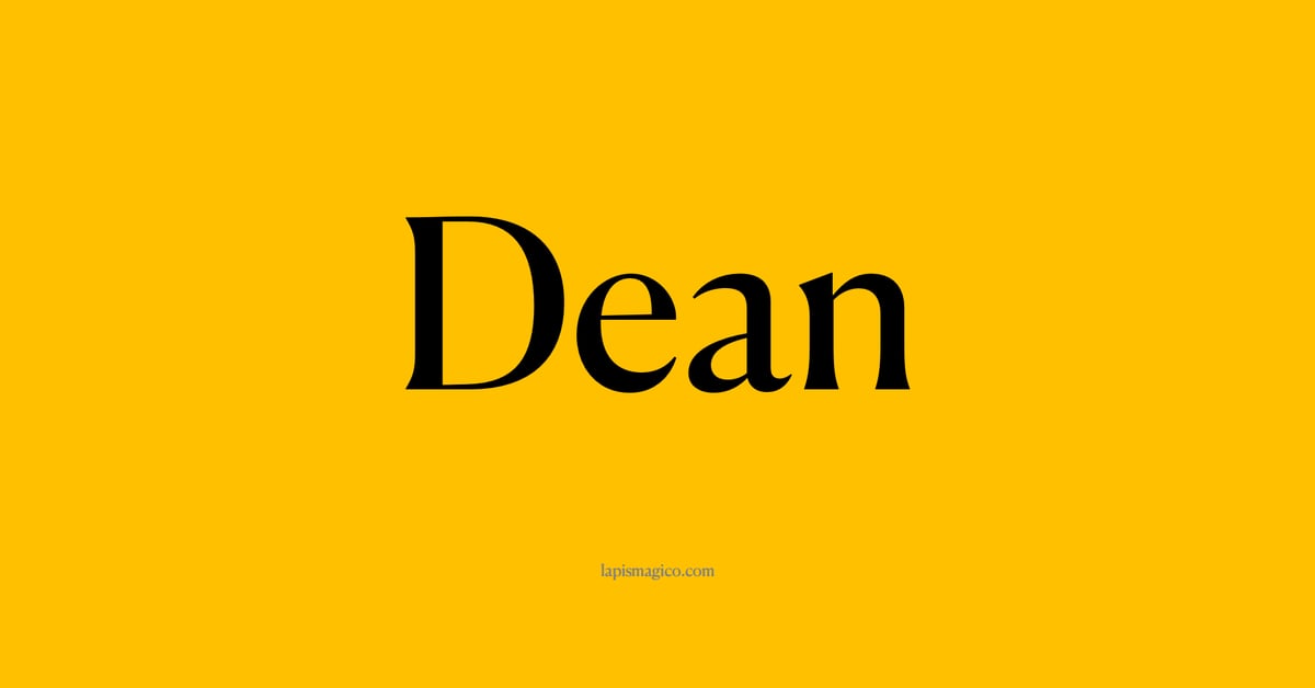 Nome Dean, ficha divertida com pontilhado para crianças