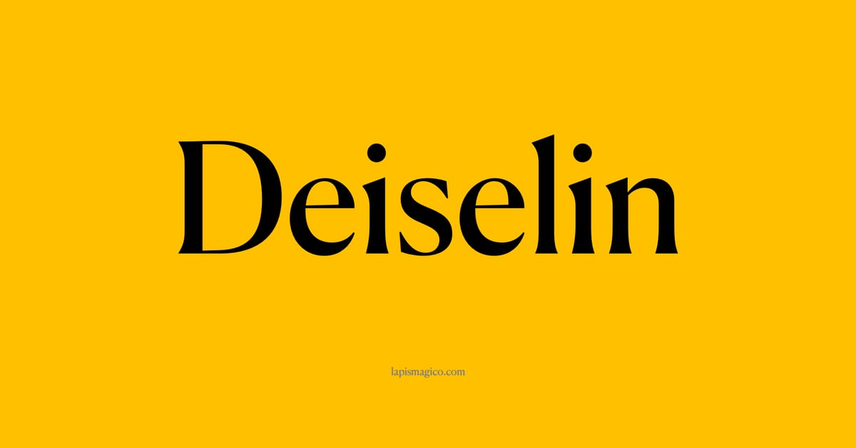 Nome Deiselin, ficha divertida com pontilhado para crianças