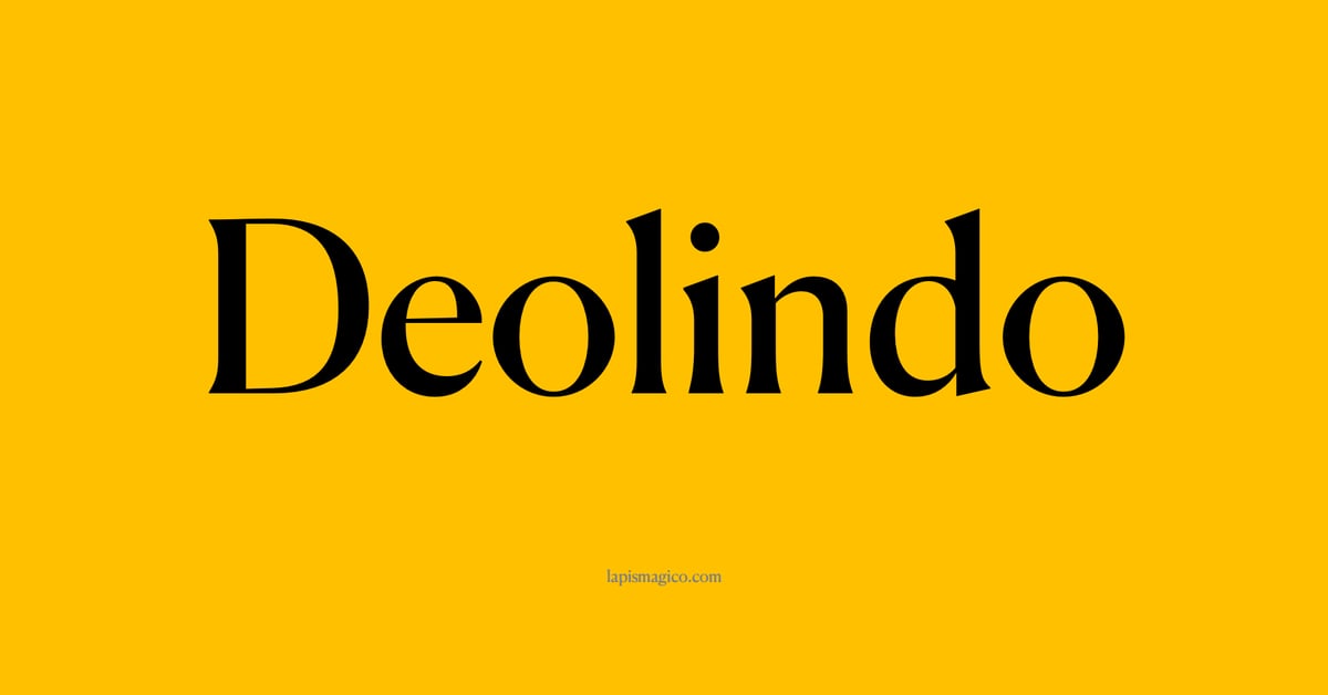 Nome Deolindo, ficha divertida com pontilhado para crianças