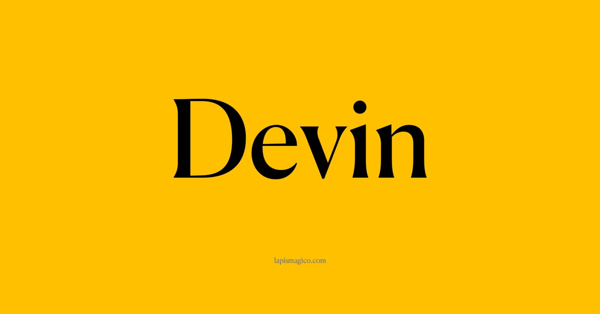 Nome Devin, ficha divertida com pontilhado para crianças