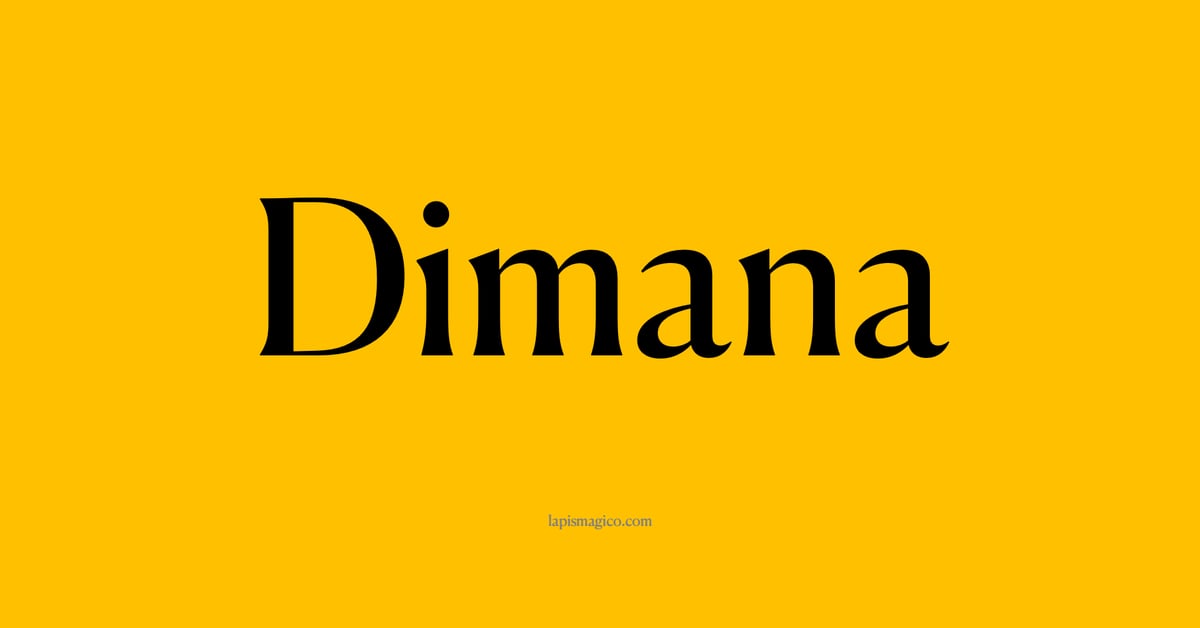 Nome Dimana, ficha divertida com pontilhado para crianças